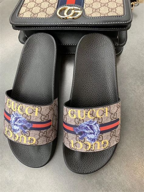 buy fake gucci slippers|gucci fluffy slippers.